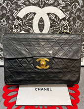 Load image into Gallery viewer, CHANEL Maxi Jumbo 34 Quilted Matelasse XL Lambskin Chain Shoulder Bag.
