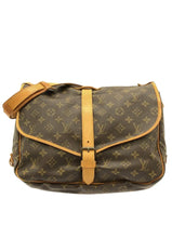 Load image into Gallery viewer, #33 LOUIS VUITTON Saumur 35 Brown Monogram Shoulder Bag..
